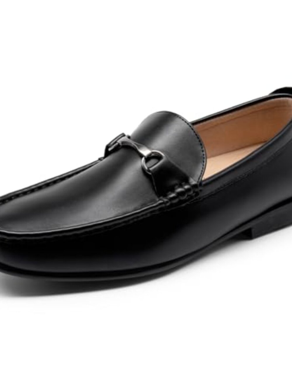 Men's Penny Loafers with Metallic Horsebit: Business Casual Slip-On Comfort